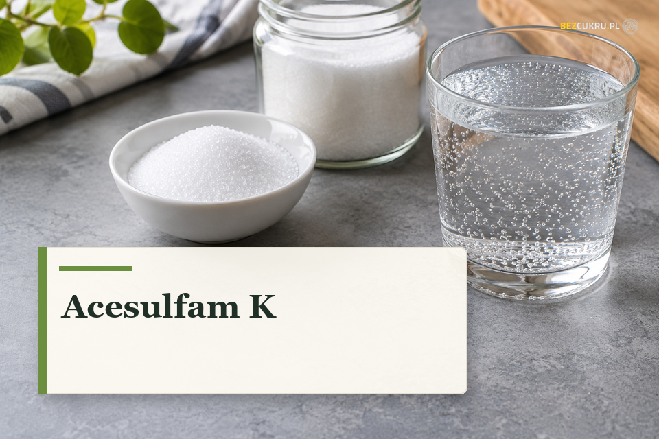 Acesulfam K - ilustracja do poradnika, wygenerowana z pomocą AI