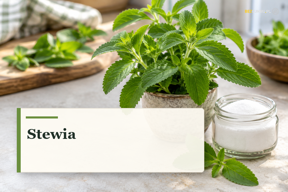 Stewia - ilustracja do poradnika, wygenerowana z pomocą AI