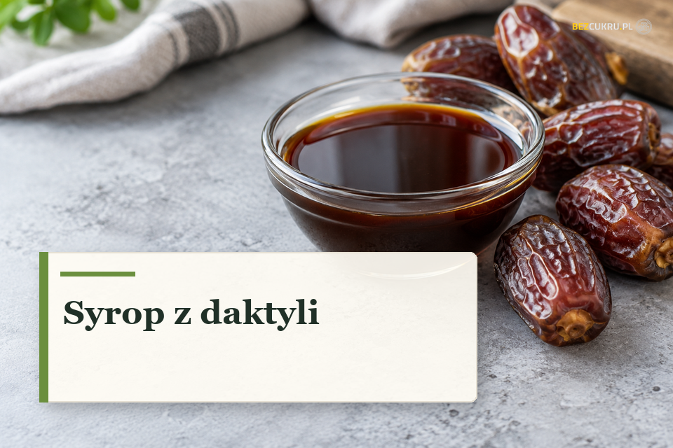 Syrop z daktyli - ilustracja do poradnika, wygenerowana z pomocą AI